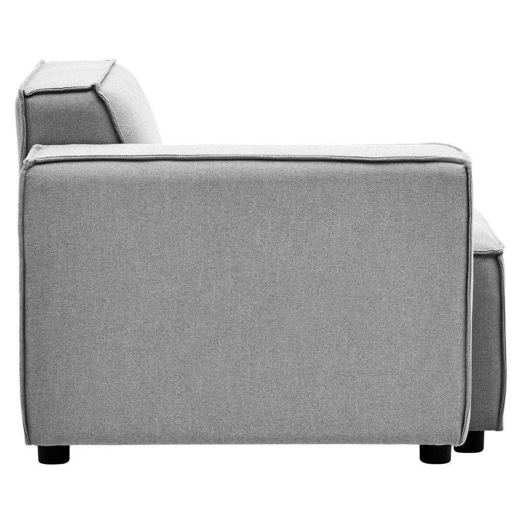 Orsina Toulouse Grey Fabric Left Arm Modular Sofa – Modern Sectional