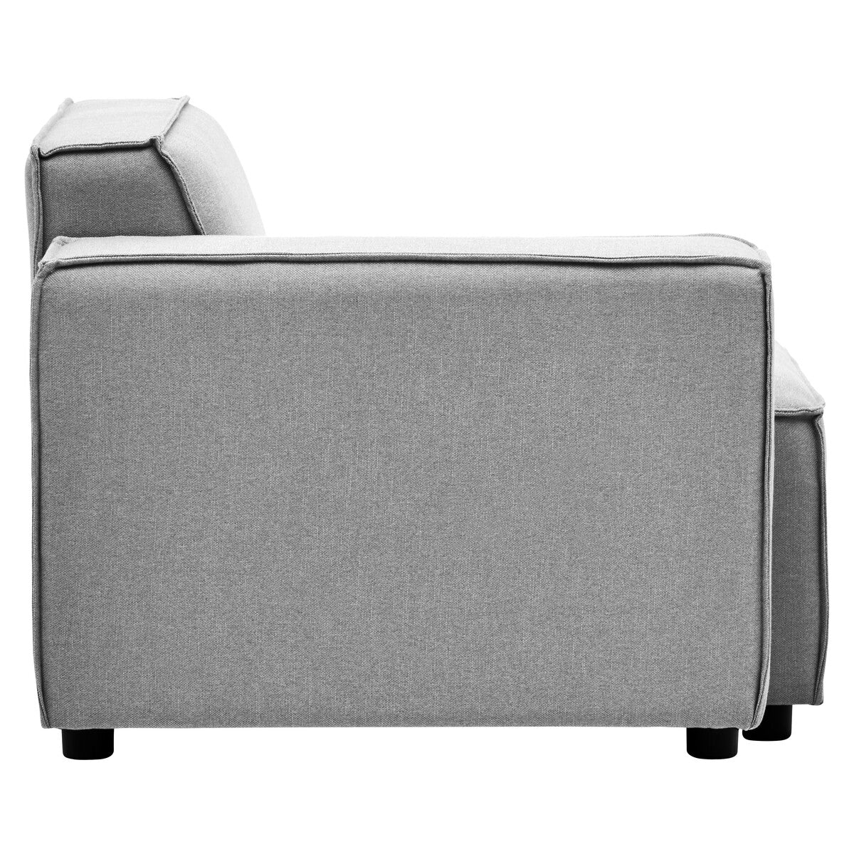 Orsina Toulouse Grey Fabric Left Arm Modular Sofa – Modern Sectional