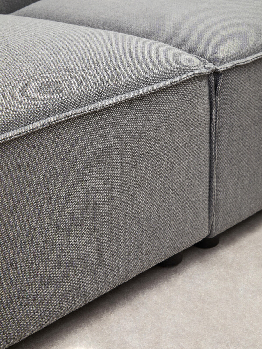 Orsina Toulouse Grey Fabric Left Arm Modular Sofa – Modern Sectional