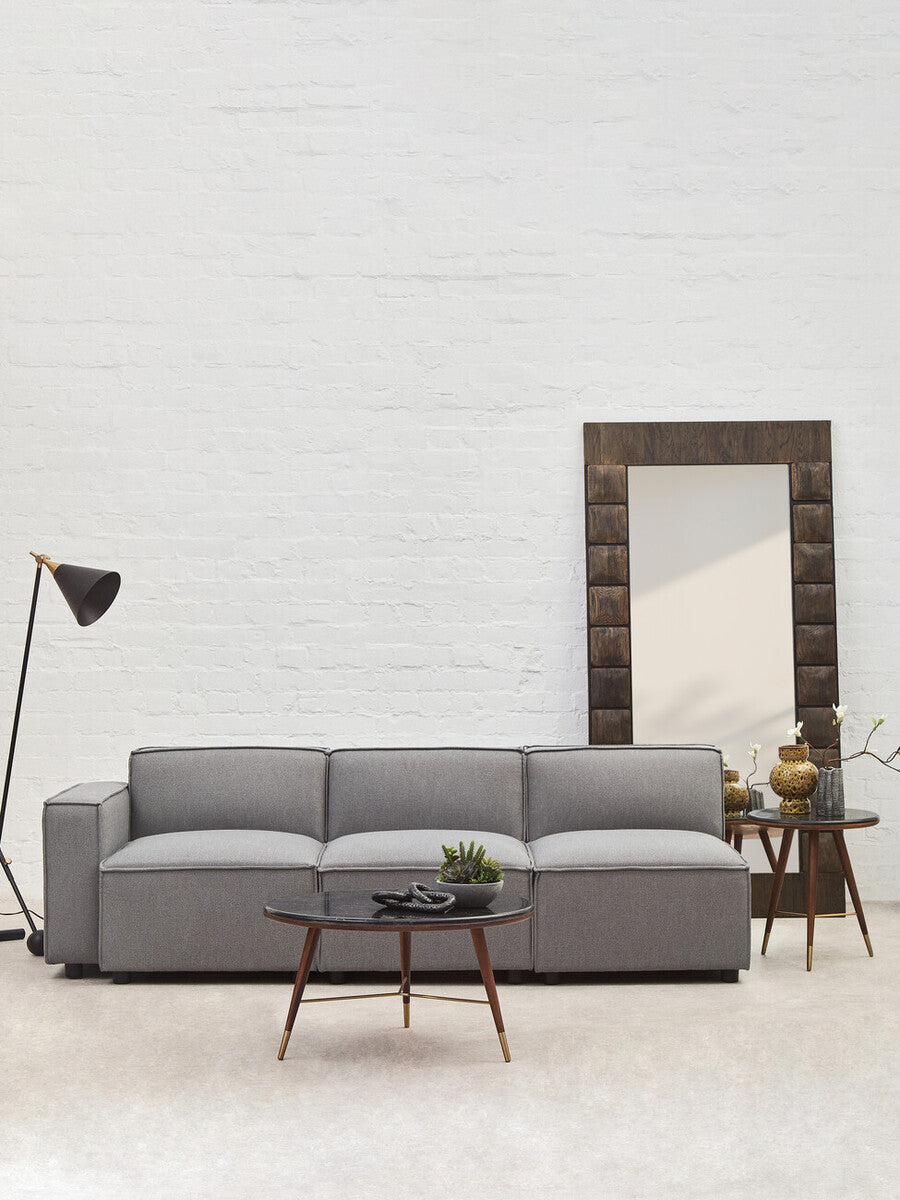 Orsina Toulouse Grey Fabric Left Arm Modular Sofa – Modern Sectional