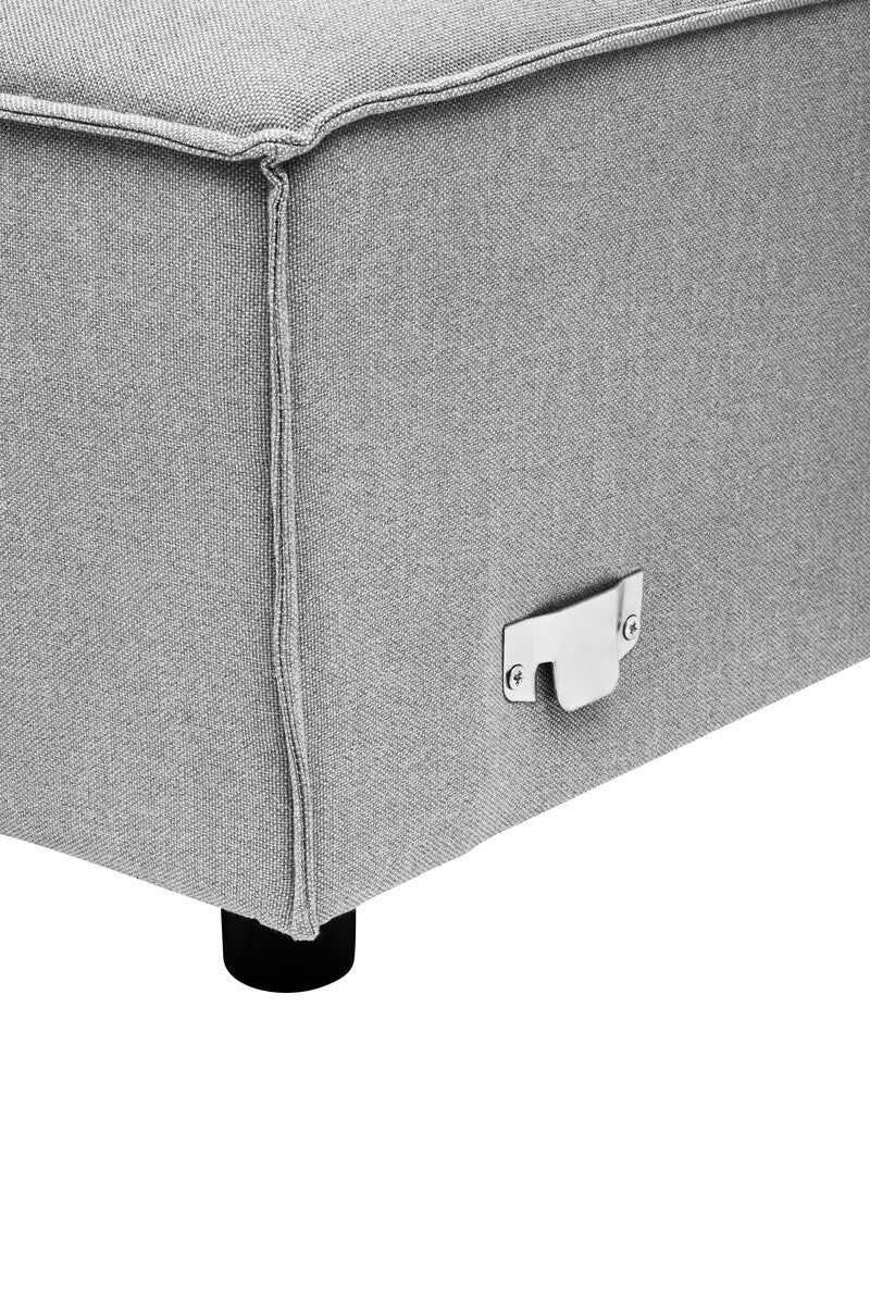 Orsina Toulouse Grey Fabric Left Arm Modular Sofa – Modern Sectional