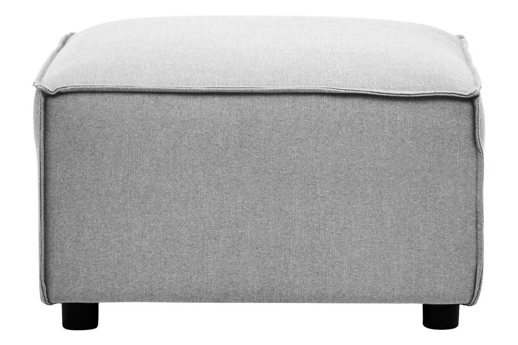 Orsina Toulouse Grey Fabric Modular Ottoman | Modern Living Room Footrest