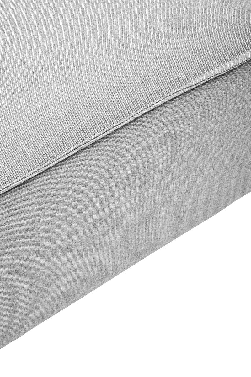 Orsina Toulouse Grey Fabric Modular Ottoman | Modern Living Room Footrest