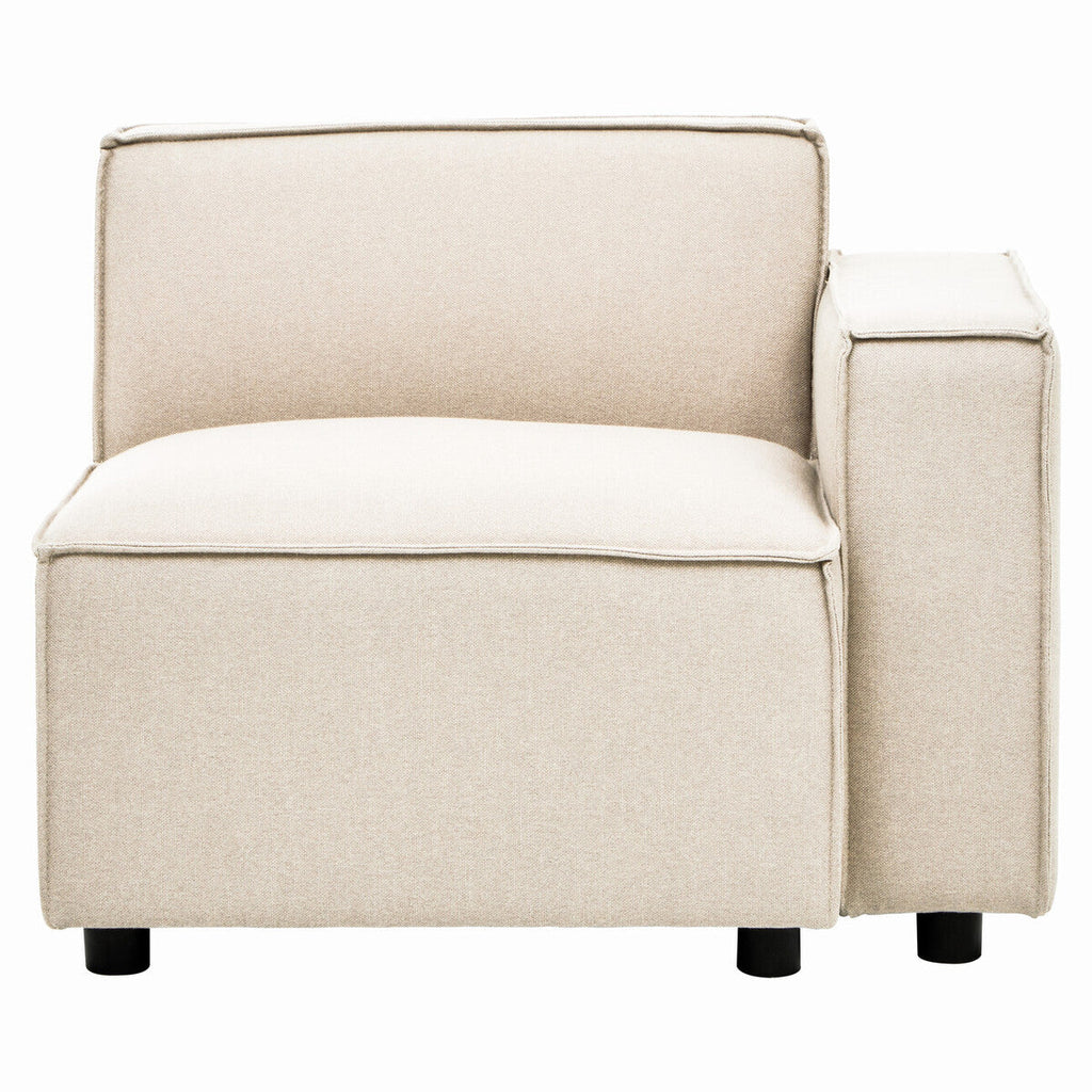 Orsina Toulouse Cream Fabric Right Arm Modular Sofa – Modern Scandi