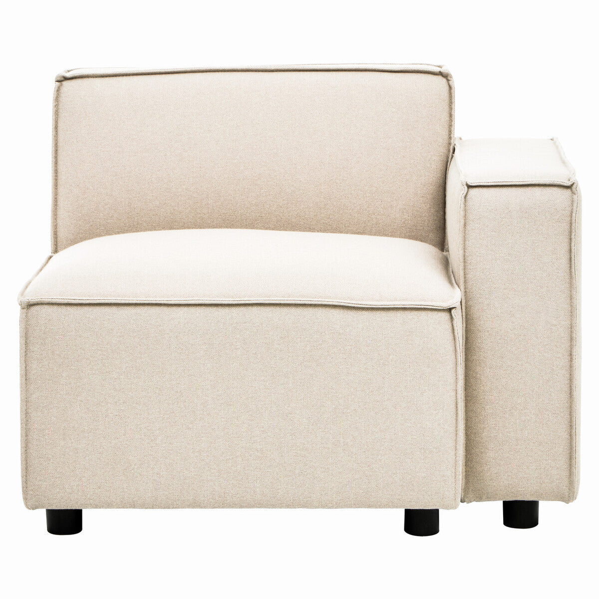 Orsina Toulouse Cream Fabric Right Arm Modular Sofa – Modern Scandi