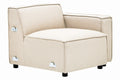 Orsina Toulouse Cream Fabric Right Arm Modular Sofa – Modern Scandi