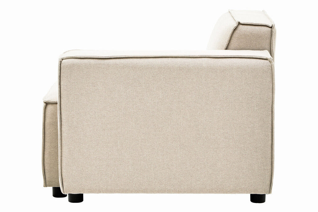 Orsina Toulouse Cream Fabric Right Arm Modular Sofa – Modern Scandi