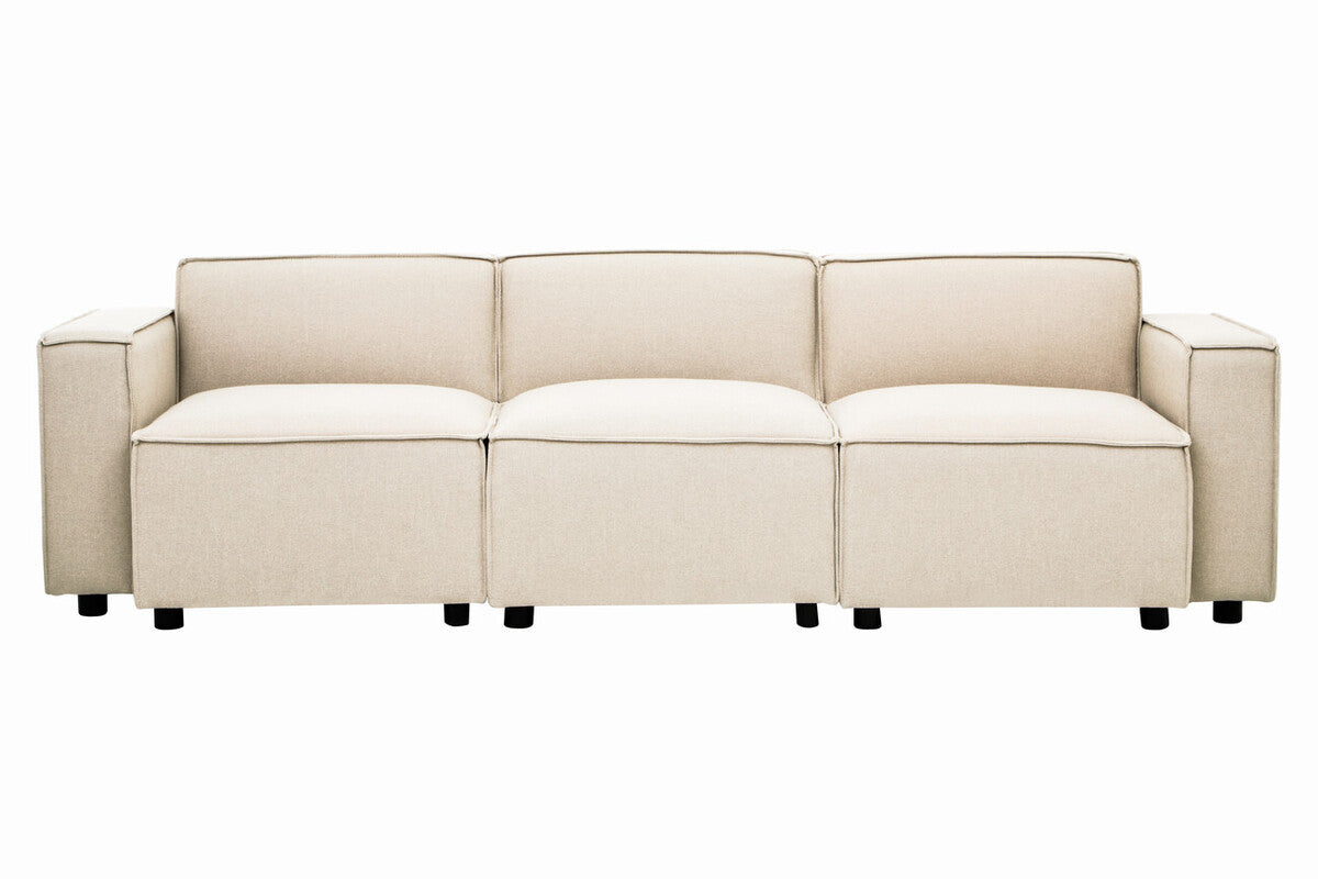 Orsina Toulouse Cream Fabric Right Arm Modular Sofa – Modern Scandi