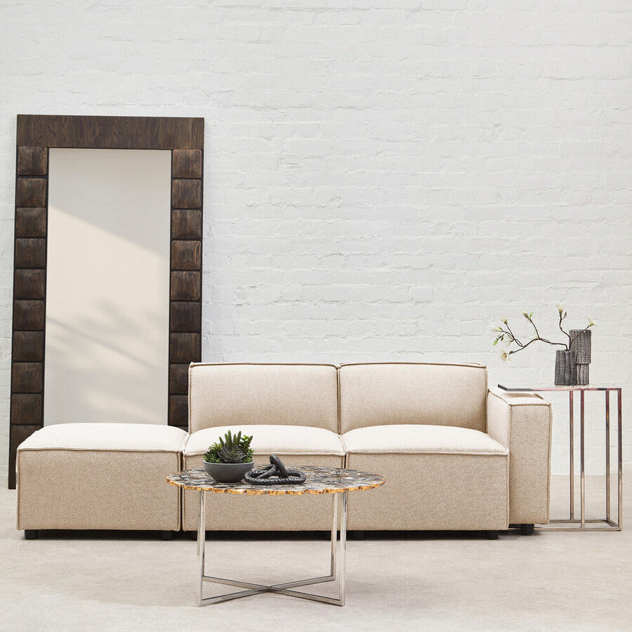 Orsina Toulouse Cream Fabric Right Arm Modular Sofa – Modern Scandi