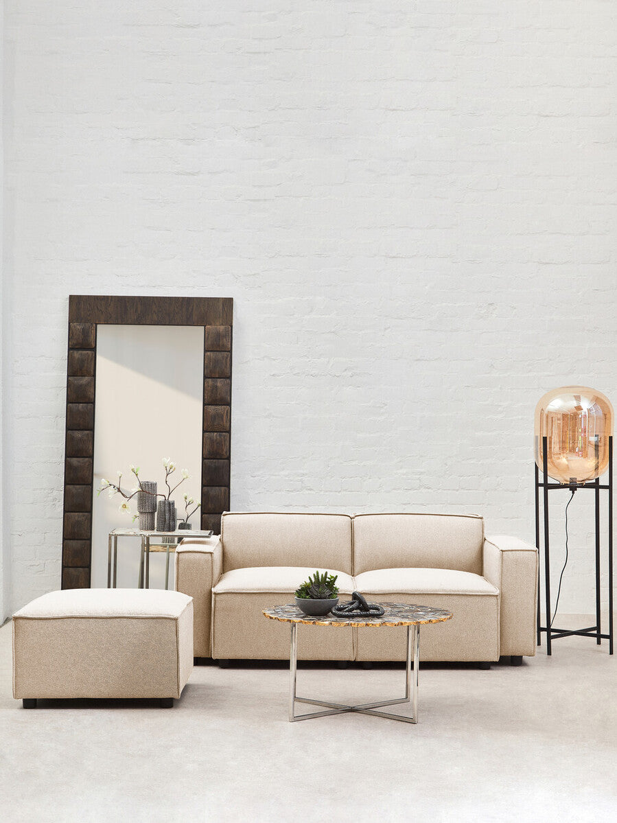 Orsina Toulouse Cream Fabric Right Arm Modular Sofa – Modern Scandi