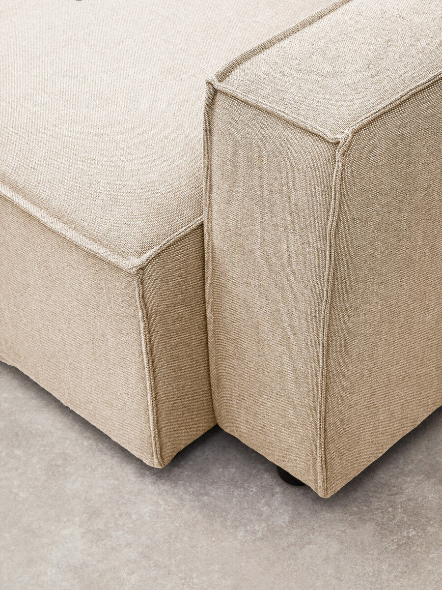 Orsina Toulouse Cream Fabric Right Arm Modular Sofa – Modern Scandi