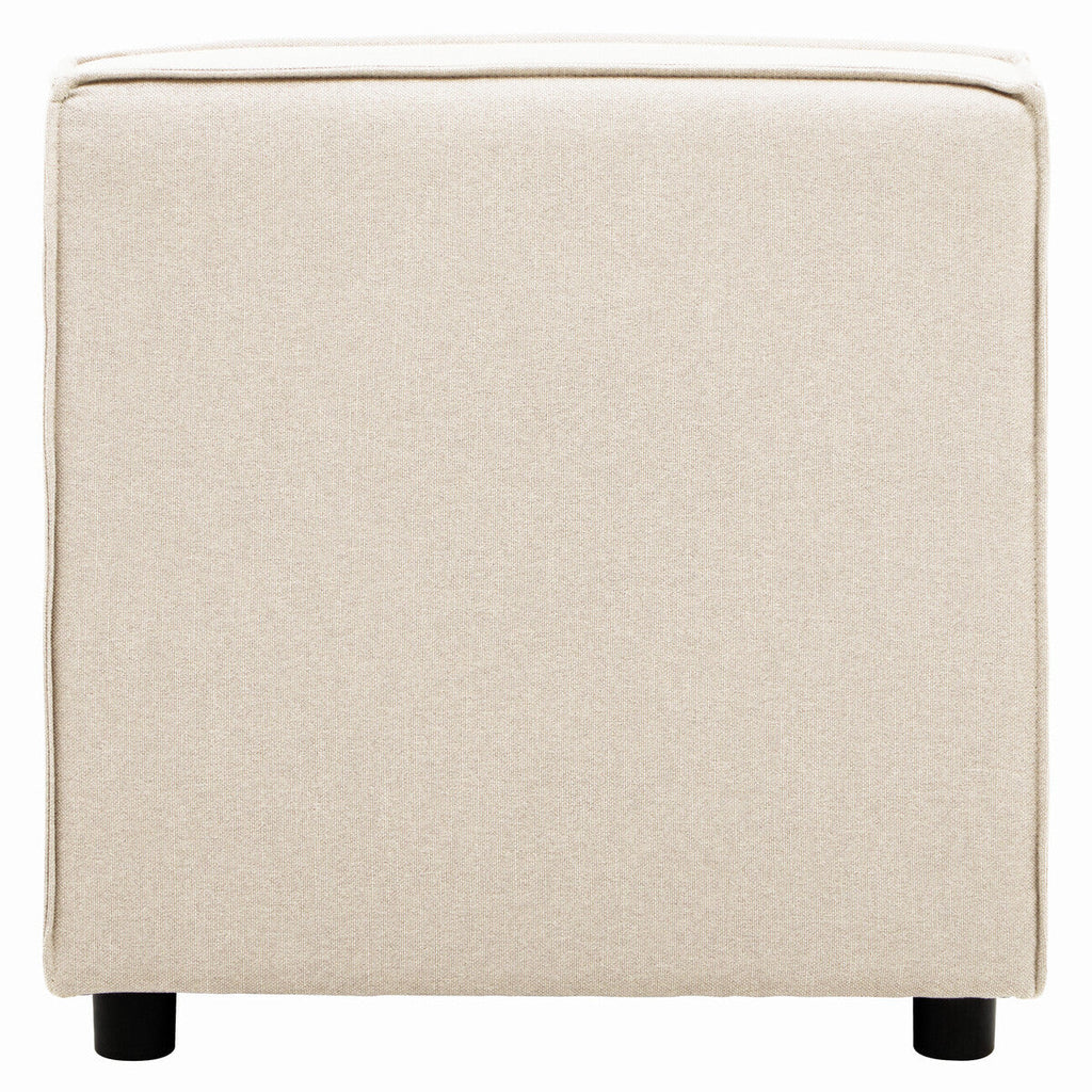 Orsina Toulouse Cream Fabric Armless Modular Sofa – Modern Lounge Seat