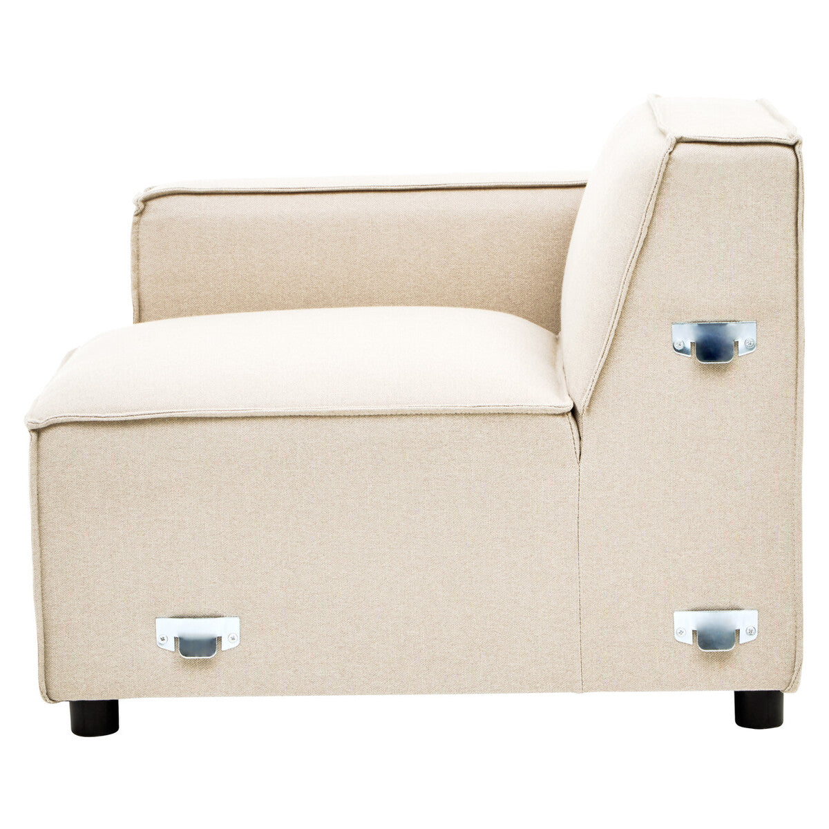 Orsina Toulouse Cream Fabric Left Arm Modular Sofa – Modern Sectional