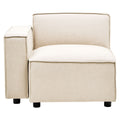 Orsina Toulouse Cream Fabric Left Arm Modular Sofa – Modern Sectional