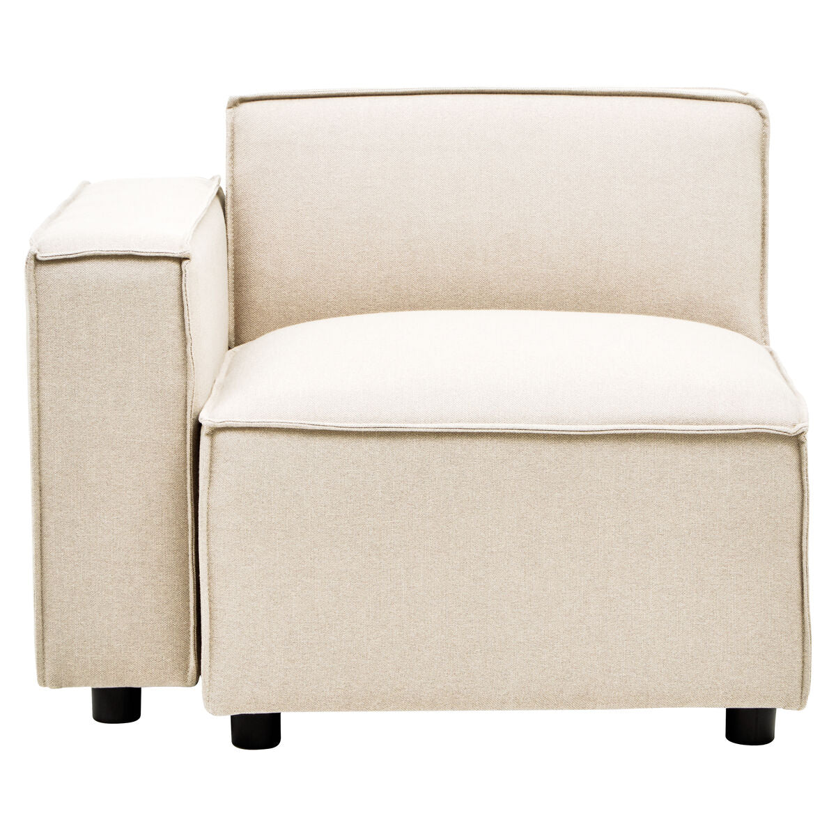 Orsina Toulouse Cream Fabric Left Arm Modular Sofa – Modern Sectional