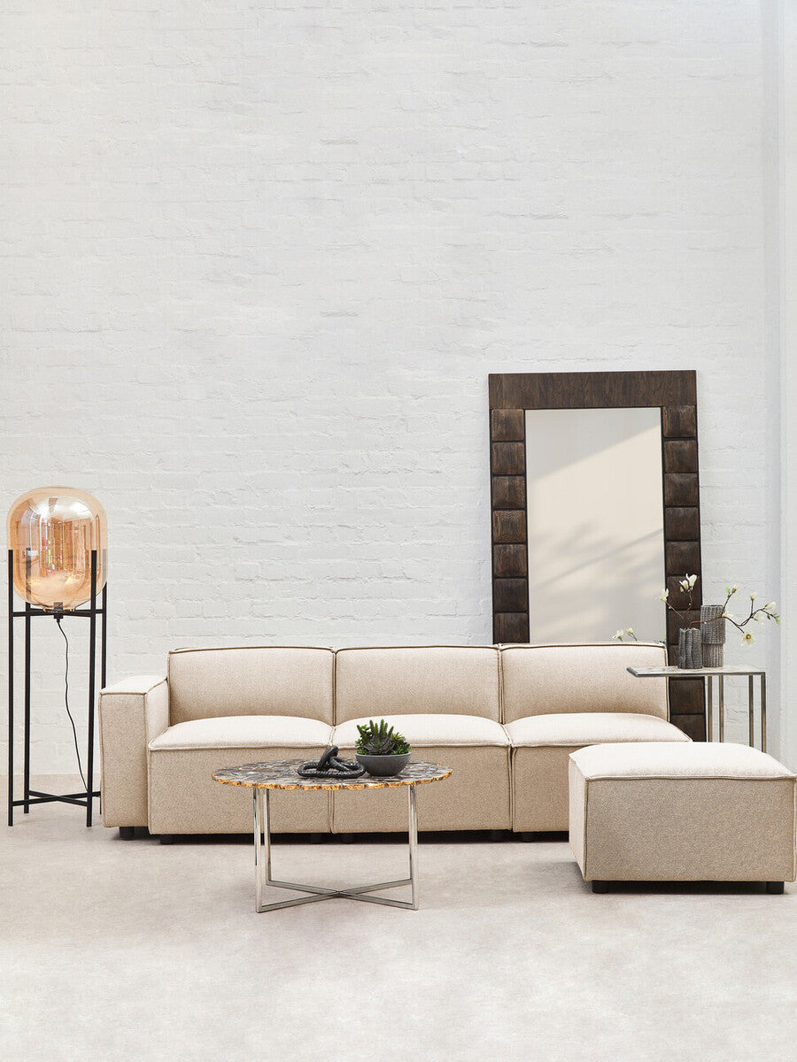 Orsina Toulouse Cream Fabric Left Arm Modular Sofa – Modern Sectional