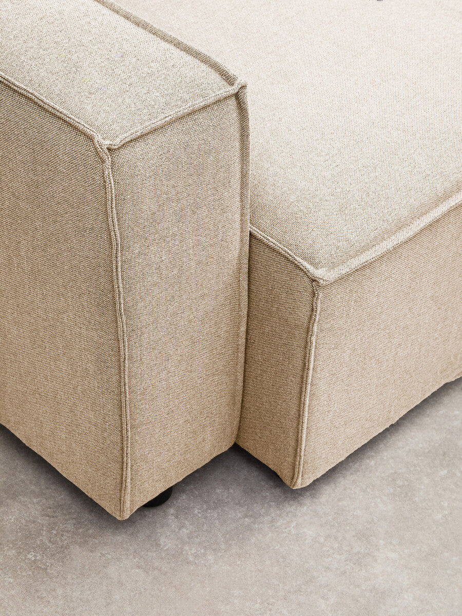 Orsina Toulouse Cream Fabric Left Arm Modular Sofa – Modern Sectional