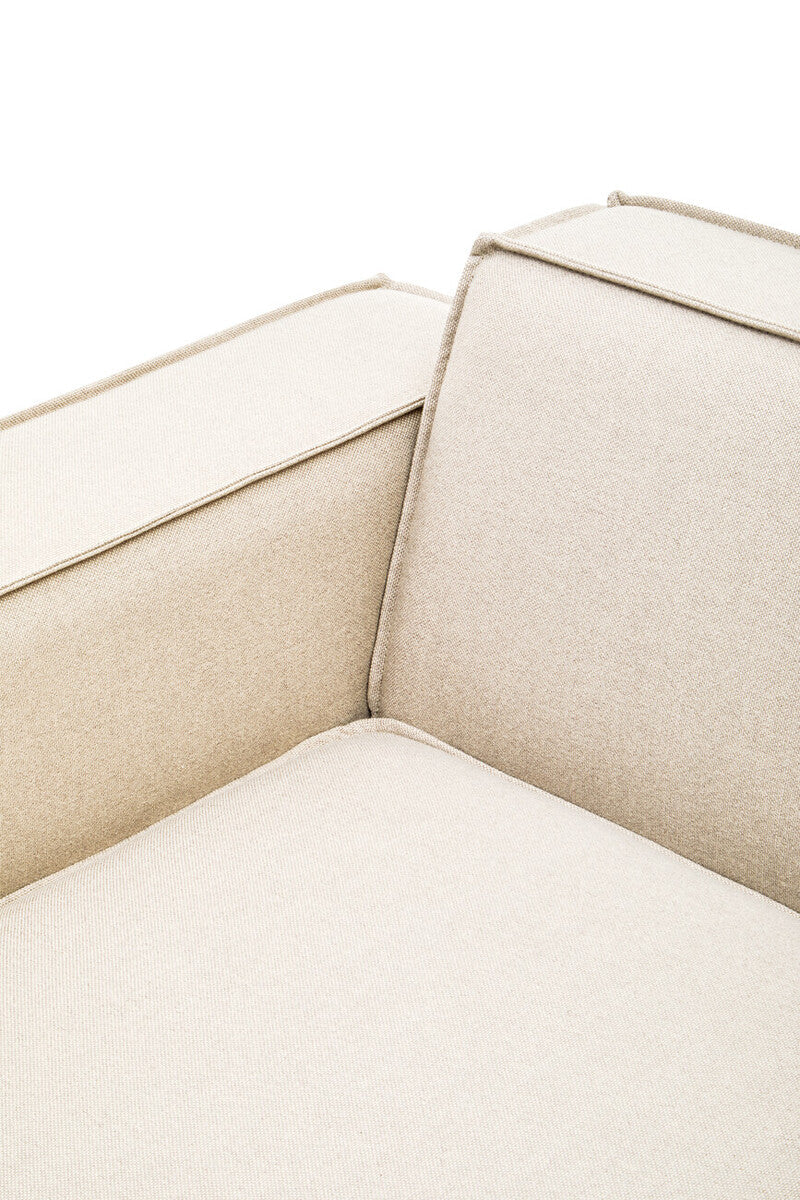 Orsina Toulouse Cream Fabric Left Arm Modular Sofa – Modern Sectional
