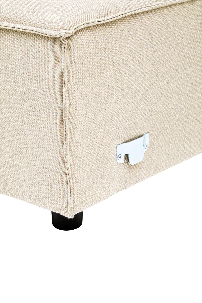 Orsina Toulouse Cream Fabric Left Arm Modular Sofa – Modern Sectional