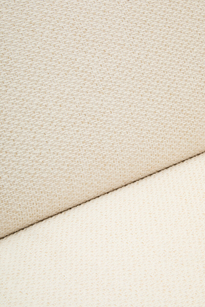 Orsina Ozzano 3 Seater Curved Sofa – Cream Linen Modern Living Room