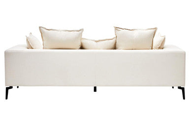 Orsina Avignon 3 Seater Sofa | Cream Textured Fabric Modern Couch