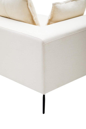 Orsina Avignon 3 Seater Sofa | Cream Textured Fabric Modern Couch