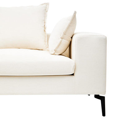 Orsina Avignon 3 Seater Sofa | Cream Textured Fabric Modern Couch