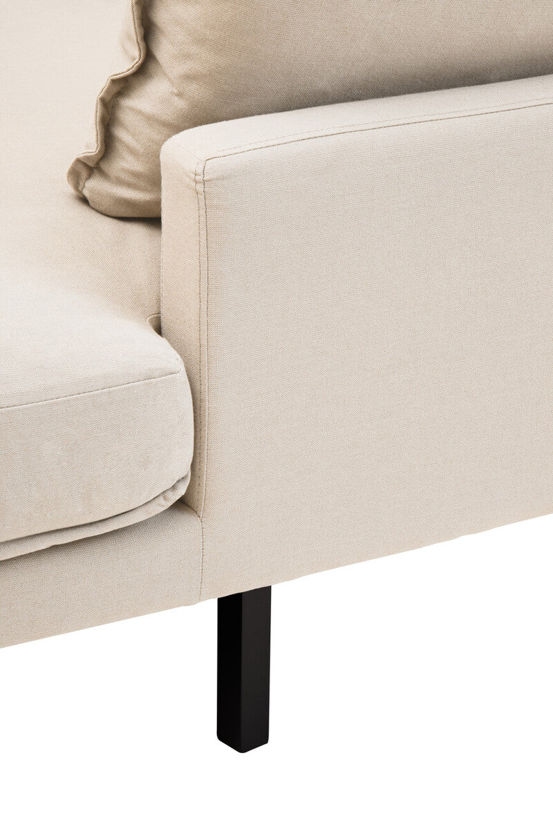 Orsina Comfee 3 Seater Right Chaise Sofa – Cream Minimalist Sectional