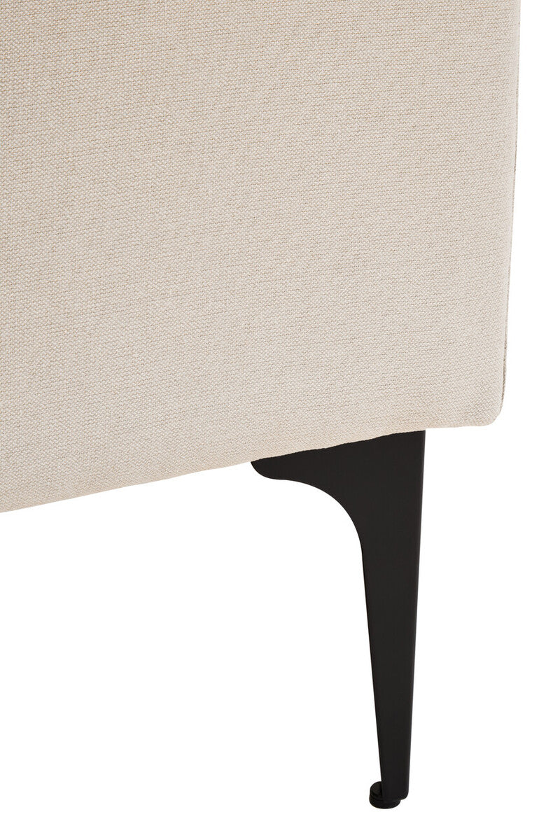 Orsina Comfee 3 Seater Right Chaise Sofa – Cream Minimalist Sectional