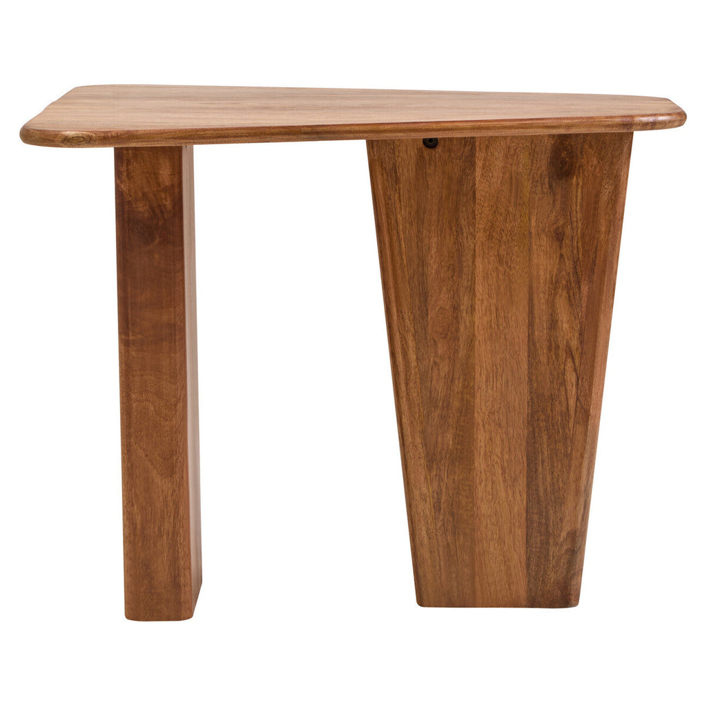 Orsina Walsa Round Mango Wood Pedestal Coffee Table – Natural Finish