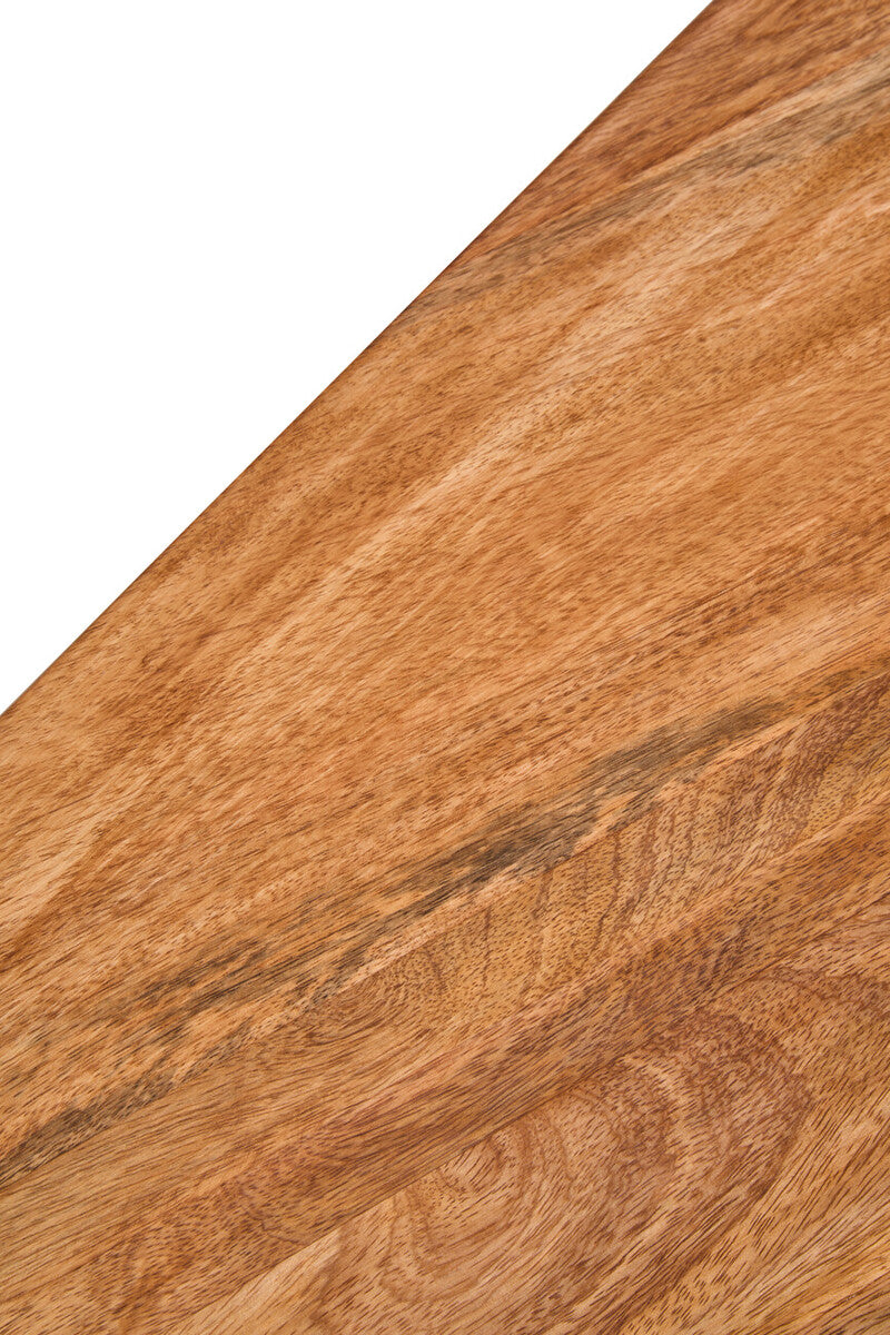Orsina Walsa Round Mango Wood Pedestal Coffee Table – Natural Finish