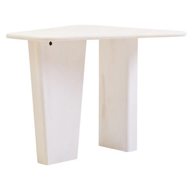 Orsina Walsa Round Mango Wood Coffee Table – Whitewash Pedestal