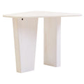 Orsina Walsa Round Mango Wood Coffee Table – Whitewash Pedestal