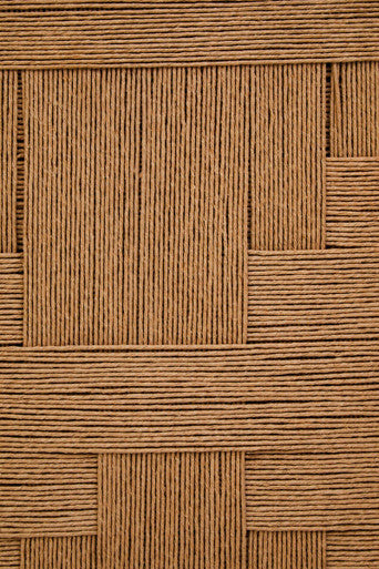 Orsina Teora Mango Wood Sideboard – 4-Door Cabinet with Paper Rope
