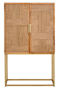Orsina Teora Mango Wood Storage Cabinet | Two-Door Woven Paper Rope