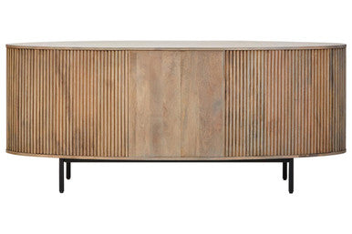 Orsina Torello Grey Mango Wood Sideboard | 2-Door 3-Drawer Buffet