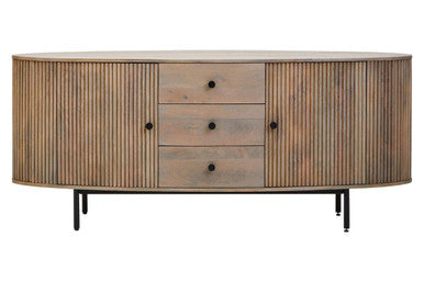 Orsina Torello Grey Mango Wood Sideboard | 2-Door 3-Drawer Buffet