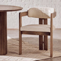 Orsina Torello Grey Mango Wood Dining Chair with Upholstered Seat