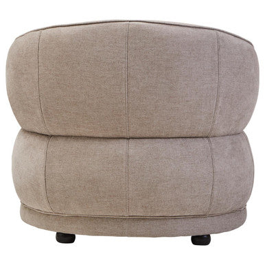 Orsina Daphne Taupe Chenille Curved Accent Chair – Modern Seating