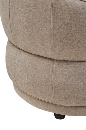 Orsina Daphne Taupe Chenille Curved Accent Chair – Modern Seating