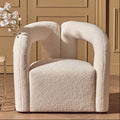 Orsina Davina Ivory Boucle Accent Chair – Modern Sculptural Seating