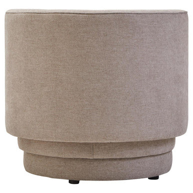 Orsina Drake Taupe Chenille Curved Accent Chair – Modern Living Room Seating