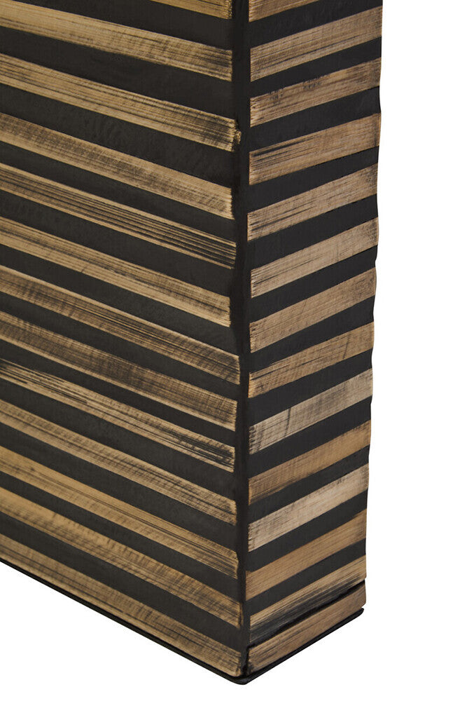 Orsina Bambusa Curved Bamboo Console Table – Natural Inlay Design