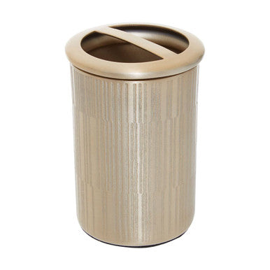 Orsina Allegra Toothbrush Holder – Champagne Finish Etched Metal