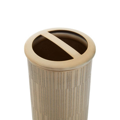 Orsina Allegra Toothbrush Holder – Champagne Finish Etched Metal