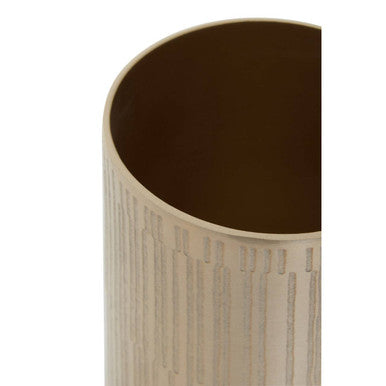 Orsina Allegra Champagne Finish Tissue Box Cover - Etched Bathroom Jar