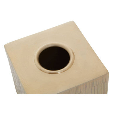 Orsina Allegra Tissue Box – Luxury Champagne Finish Bathroom Holder