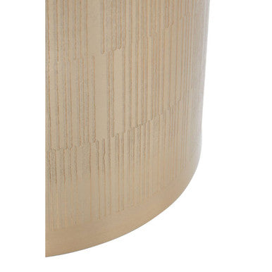 Orsina Allegra Champagne Finish Waste Bin | Luxury Textured Bathroom Bin