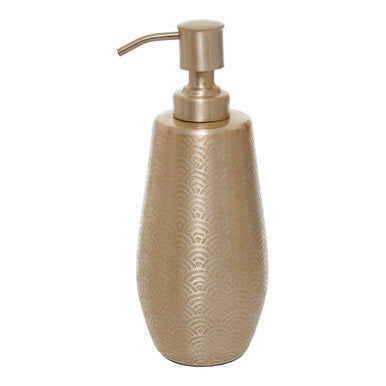 Orsina Allegra Aluminium Soap Dispenser – Champagne Gold Etched Finish