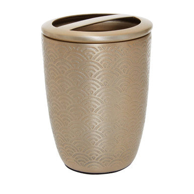 Orsina Allegra Aluminium Toothbrush Holder – Gold Etched Finish